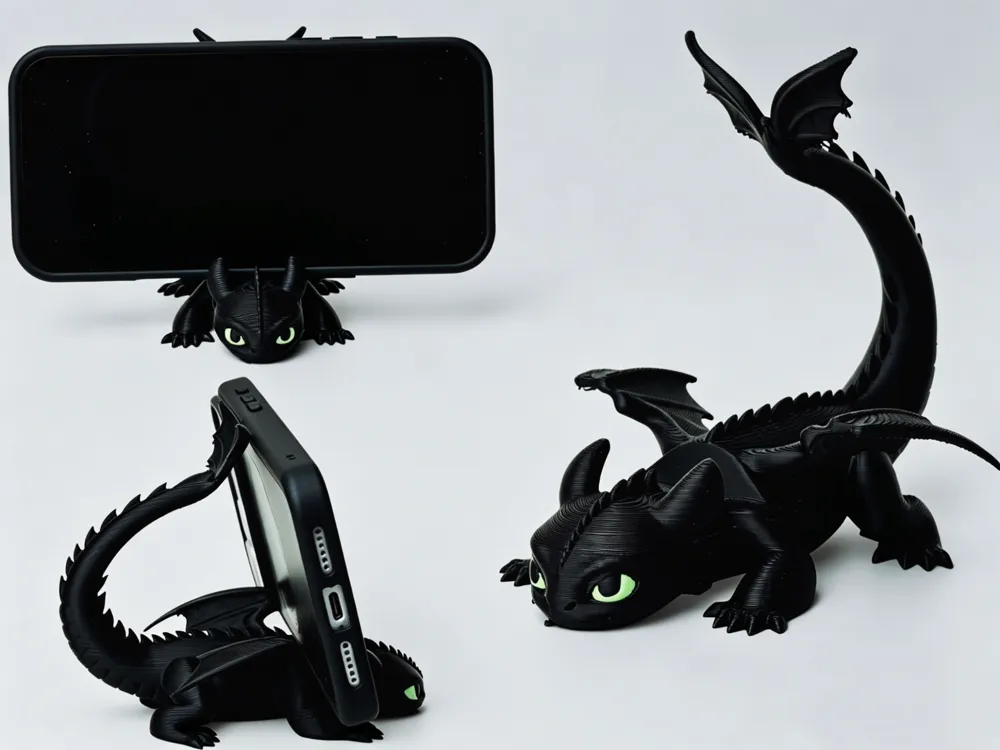 استند موبایل طرح «بی‌دندان» (Toothless)
