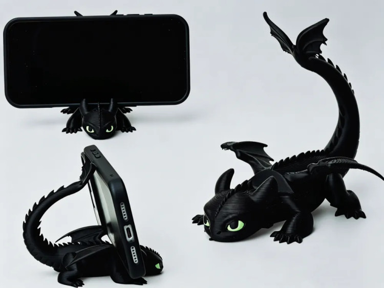 استند موبایل طرح «بیدندان» (Toothless)